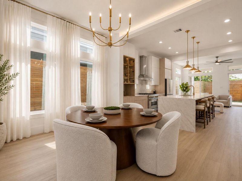 Furnished interior view inside a new home in , Houston (Image 13).