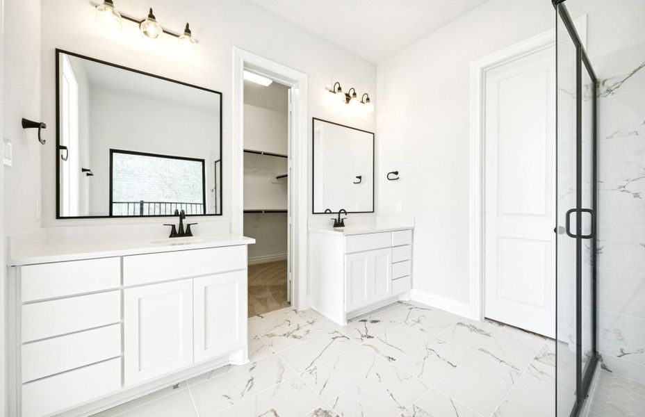 Furnished interior view inside a new home in Bridgeland 60′, Cypress (Image 28).