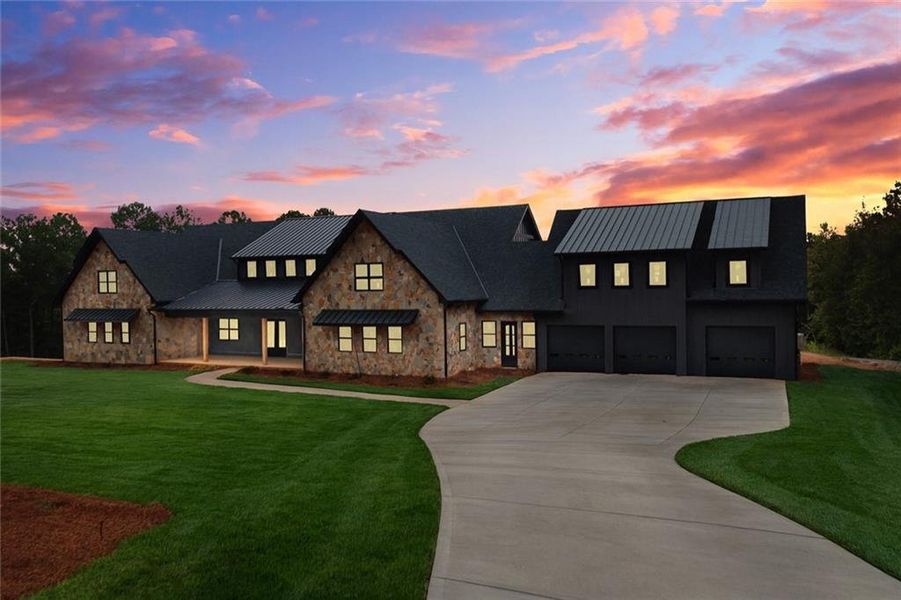Front exterior of a new home in , Kingston, GA, highlighting curb appeal (Image 10).
