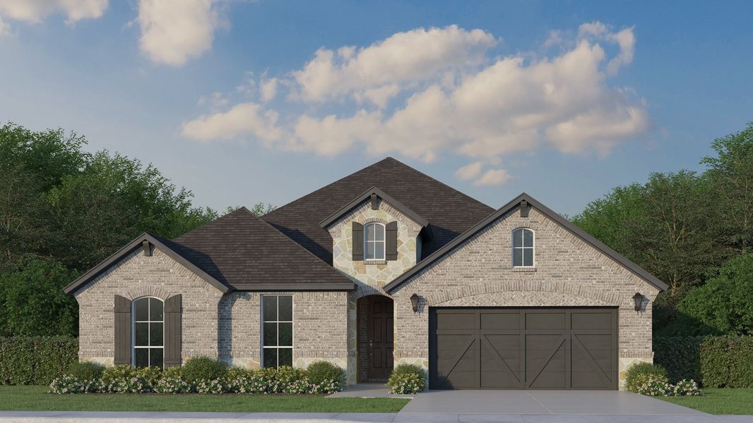 Plan 1683 Elevation A with Stone Plan 1683 Elevation A with Stone