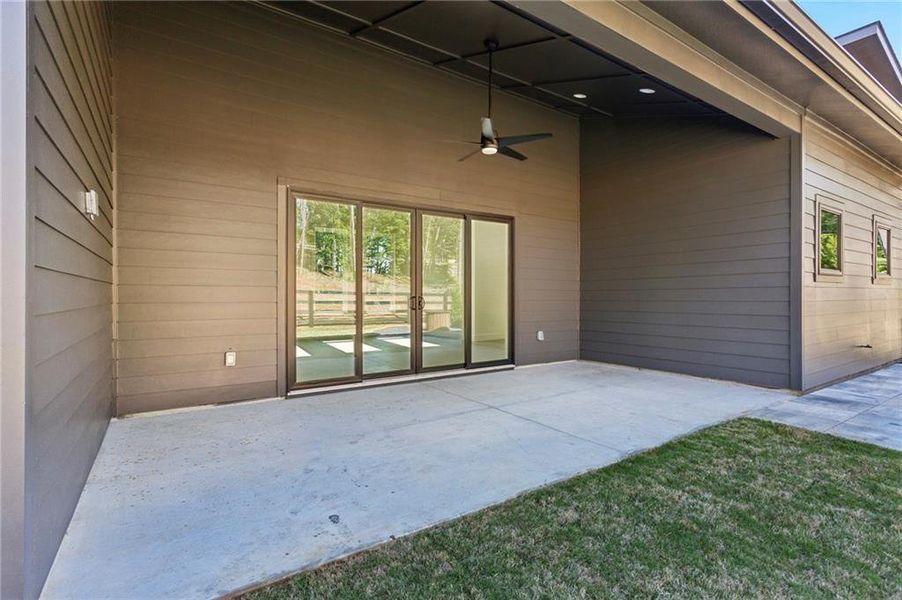 Exterior details and patio area of a home in , Marietta (Image 22).