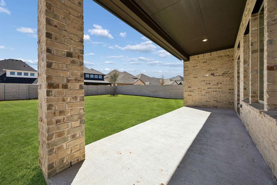Exterior details and patio area of a home in , McKinney (Image 20).