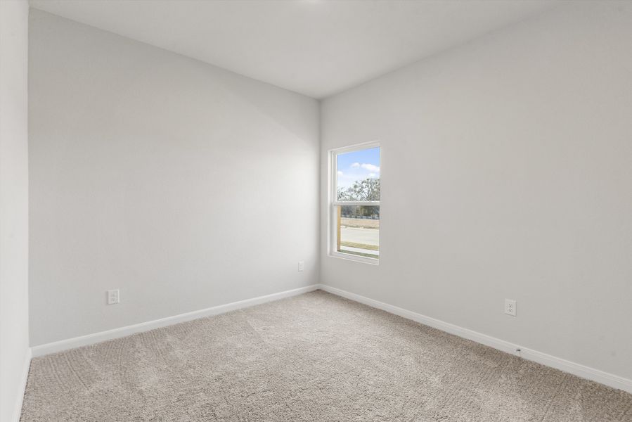 A room with a window.