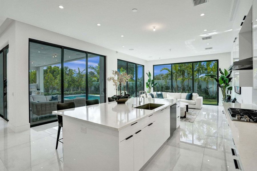 Furnished interior view inside a new home in , Delray Beach (Image 26).