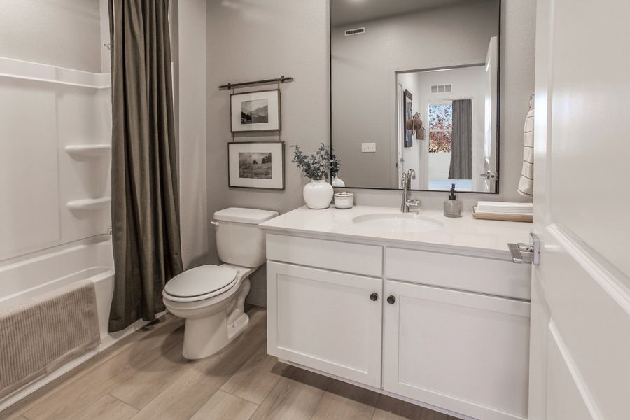 Representative furnished interior of a home built from the Christie by Hartford Homes in Trailside, Timnath (Image 32).