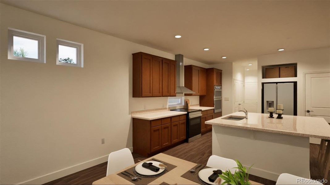 Furnished interior view inside a new home in , Aurora (Image 8).