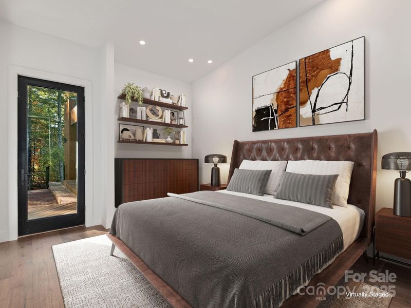 Furnished interior view inside a new home in , Mills River (Image 9).