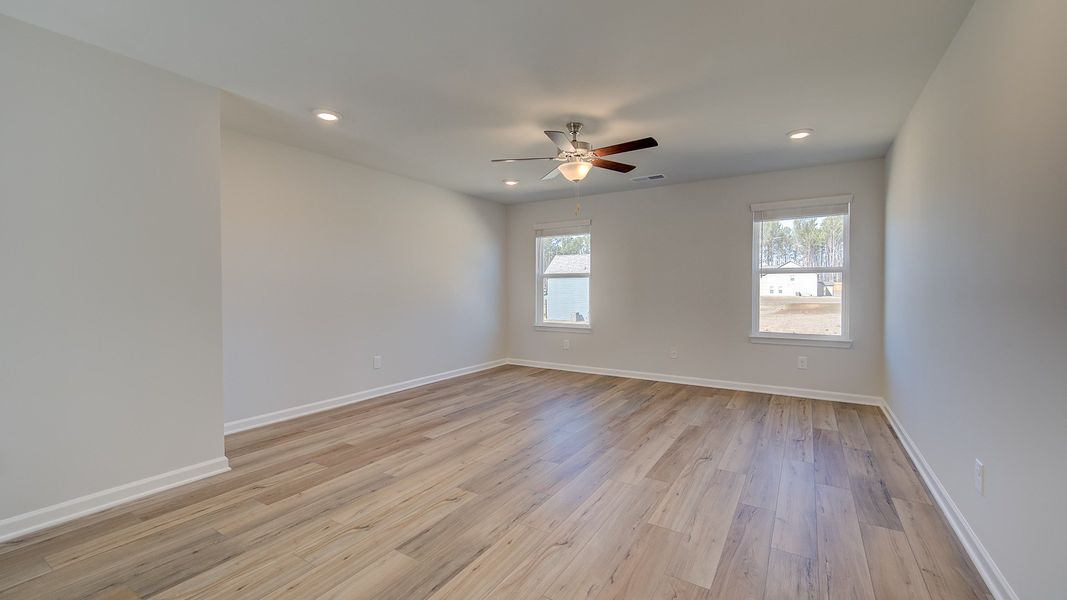 Furnished interior view inside a new home in Riverbend Overlook, Fayetteville (Image 12). Furnished interior view inside a new home in Riverbend Overlook, Fayetteville (Image 12).
