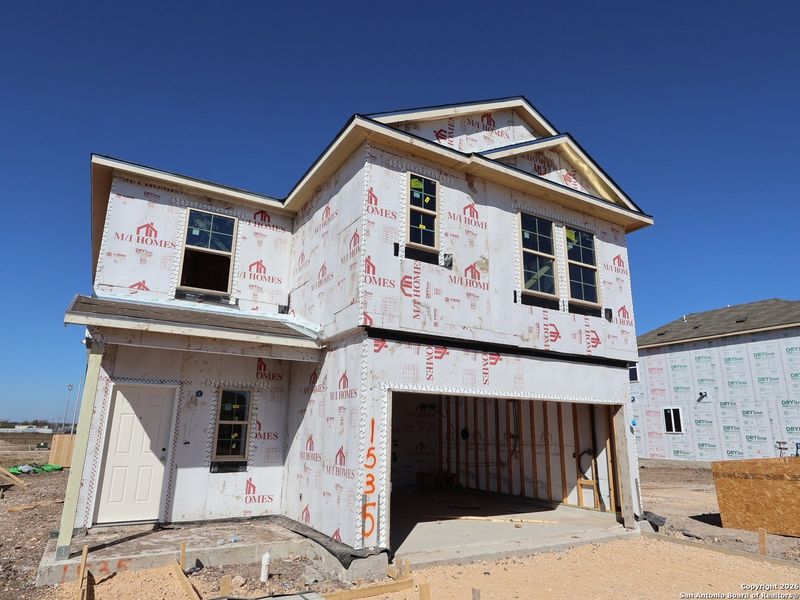 In-progress construction of a new home in Meadows at Clear Springs, New Braunfels, TX (Image 35).