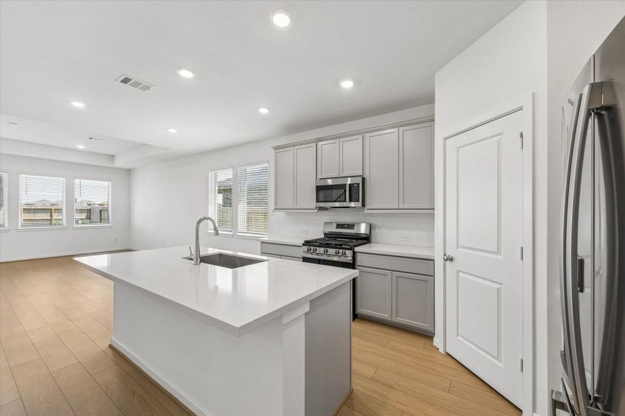 Furnished interior view inside a new home in Bridge Creek 45s and 50s, Cypress (Image 7).