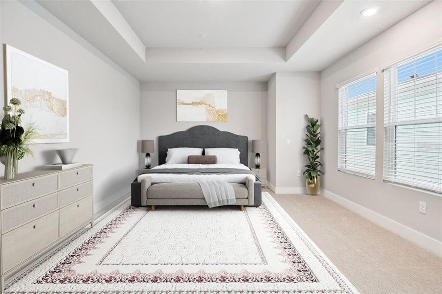 Furnished interior view inside a new home in Towns at Union, St. Petersburg (Image 11).