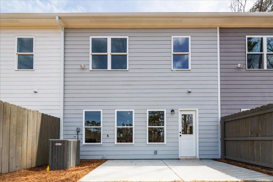 Exterior details and patio area of a home in Cherokee Township, Acworth (Image 28).