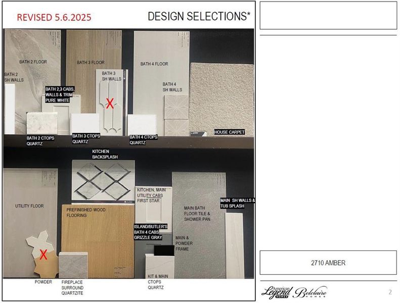 Representative photo of design selections for 2710 Amber Lane