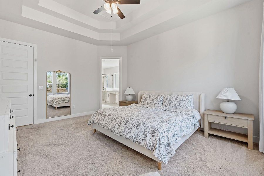 Furnished interior view inside a new home in Parmer Ranch, Georgetown (Image 11). Furnished interior view inside a new home in Parmer Ranch, Georgetown (Image 11).