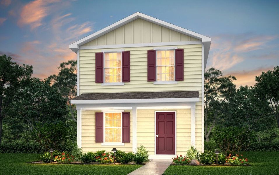 Front exterior of a new home in Dogan, Tyler, TX, highlighting curb appeal (Image 1). Front exterior of a new home in Dogan, Tyler, TX, highlighting curb appeal (Image 1).