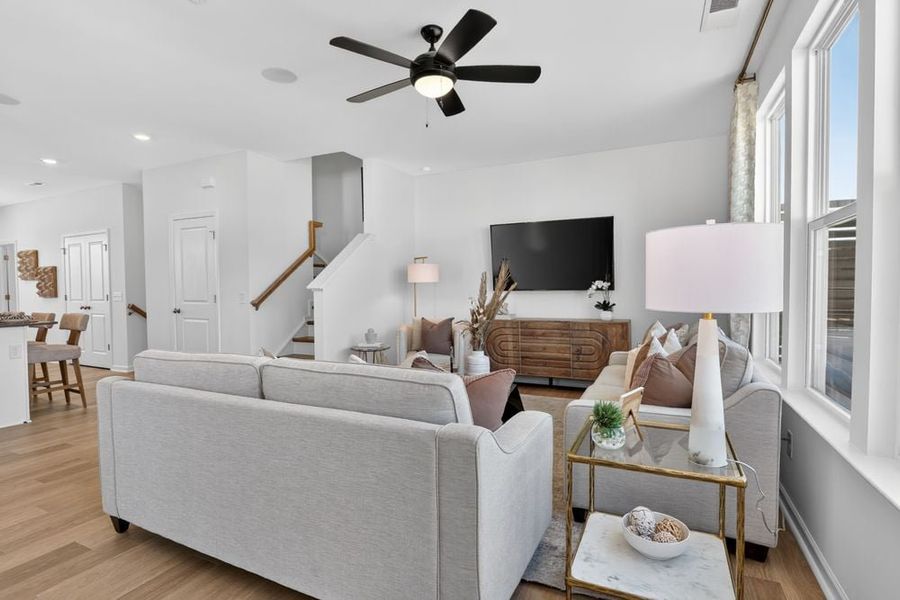 Furnished interior view inside a new home in Indian Trail Townhomes, Indian Trail (Image 22).