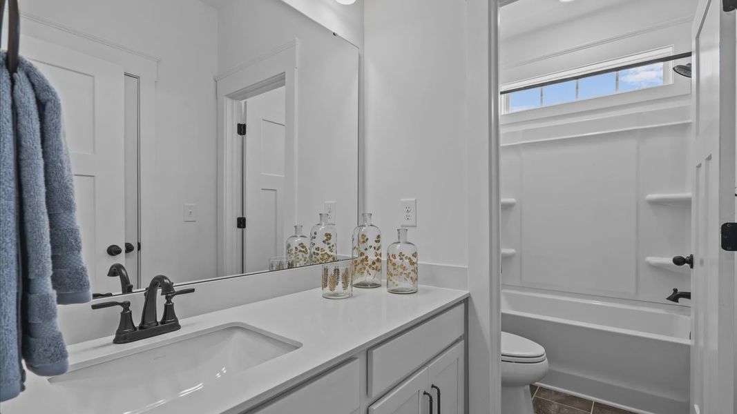 Furnished interior view inside a new home in Kayfield at Midway, Anderson (Image 24).