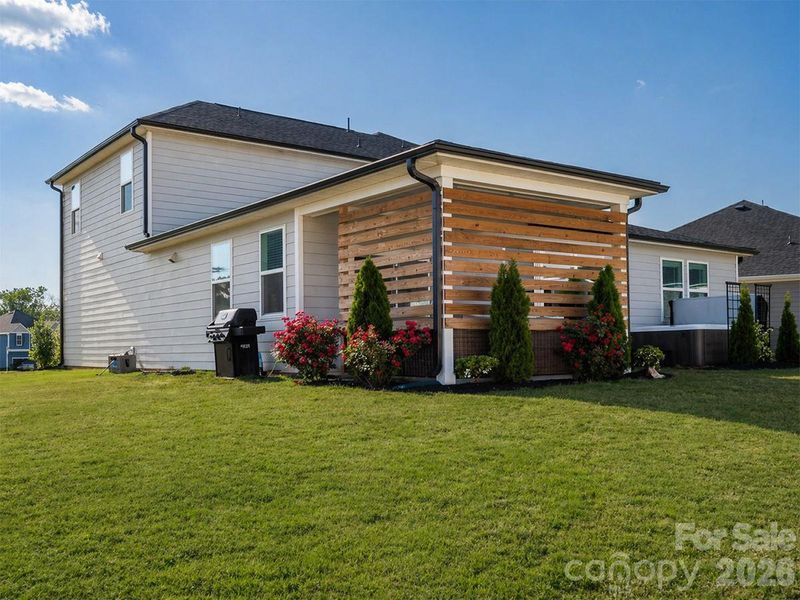 Exterior details and patio area of a home in Wilson Creek Executive Series, Indian Land (Image 26).