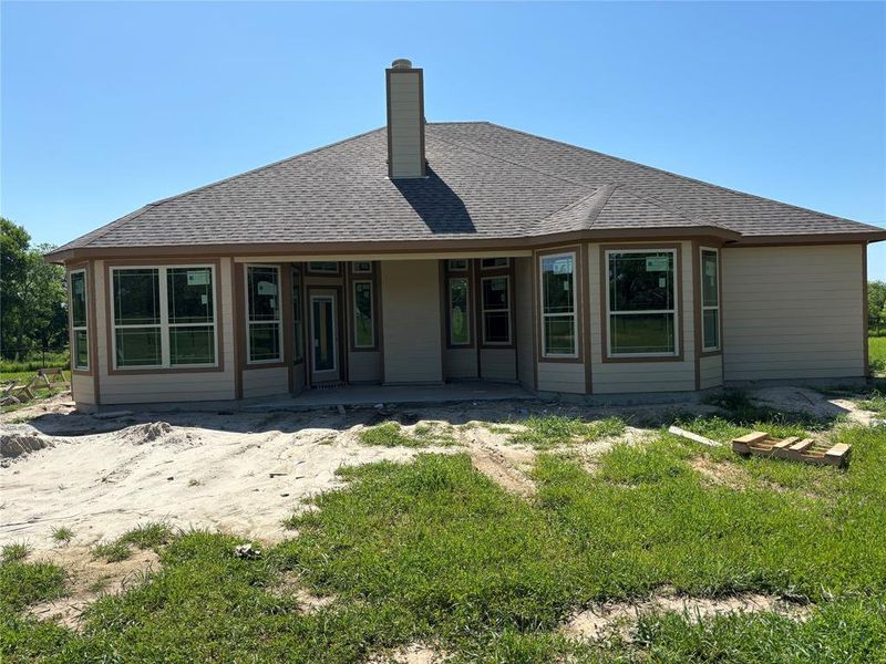 View of rear view of property.