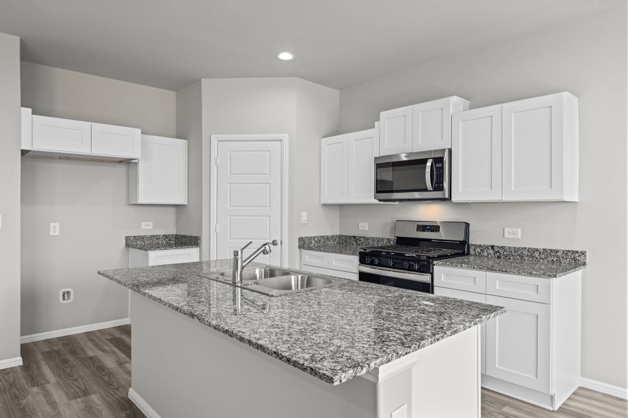 Representative furnished interior of a home built from the Tupelo by D.R. Horton in Yukon Ridge, Odessa (Image 6). Representative furnished interior of a home built from the Tupelo by D.R. Horton in Yukon Ridge, Odessa (Image 6).