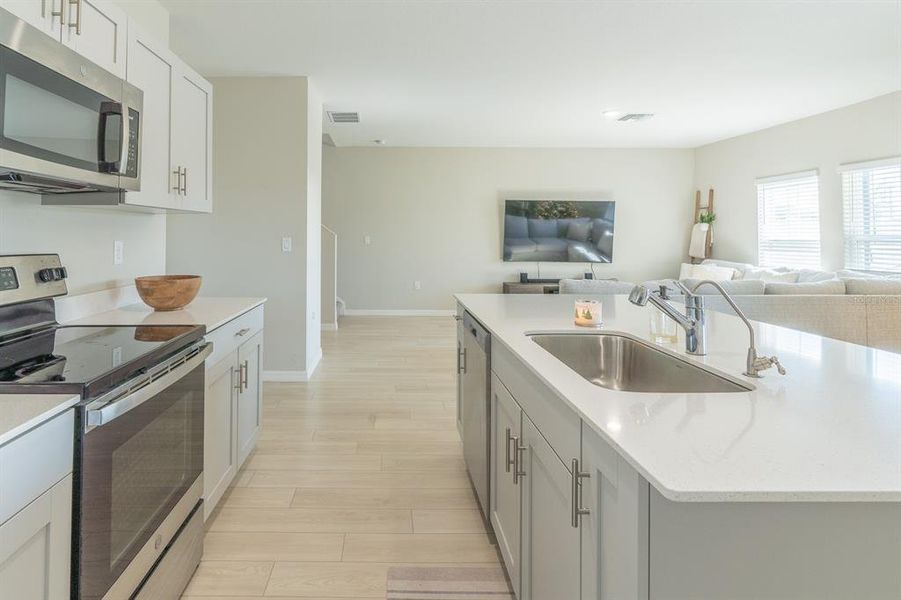 Furnished interior view inside a new home in Pasadena Point, Wesley Chapel (Image 6). Furnished interior view inside a new home in Pasadena Point, Wesley Chapel (Image 6).
