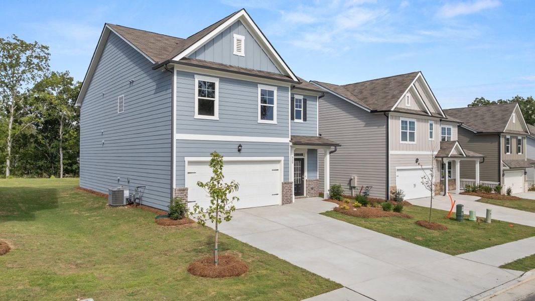 Representative exterior photo of a completed home built from the Robie by D.R. Horton in Lost Creek, Dallas, GA (Image 23).
