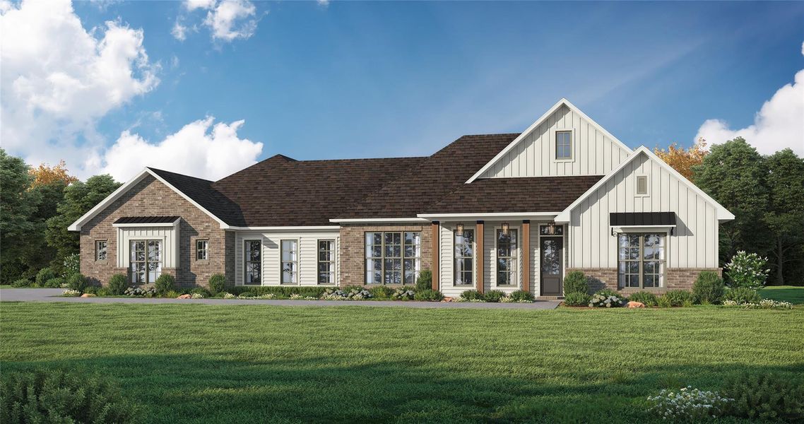 The RYDER floor plan blends rustic charm with modern luxury.