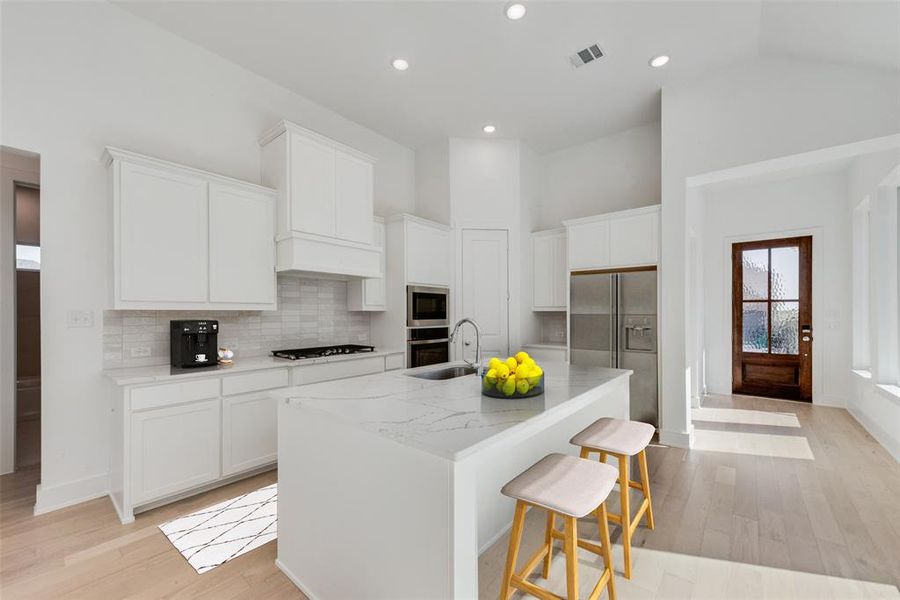 Furnished interior view inside a new home in Cottages of Celina, Celina (Image 12).