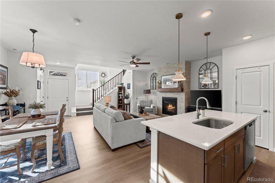 Furnished interior view inside a new home in , Colorado Springs (Image 6).