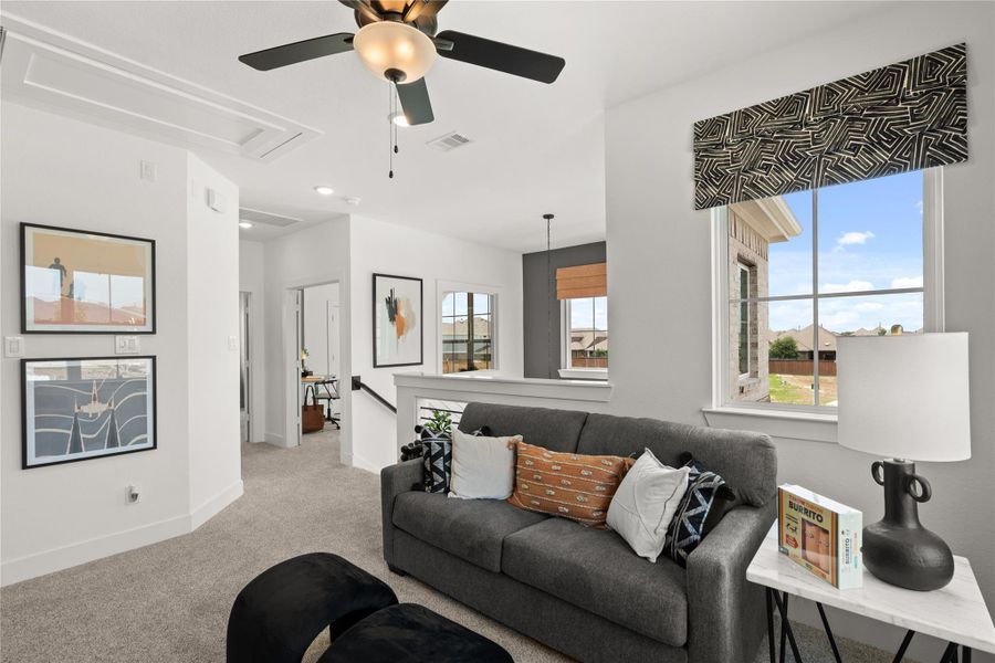 Furnished interior view inside a new home in Elyson, Katy (Image 8). Furnished interior view inside a new home in Elyson, Katy (Image 8).