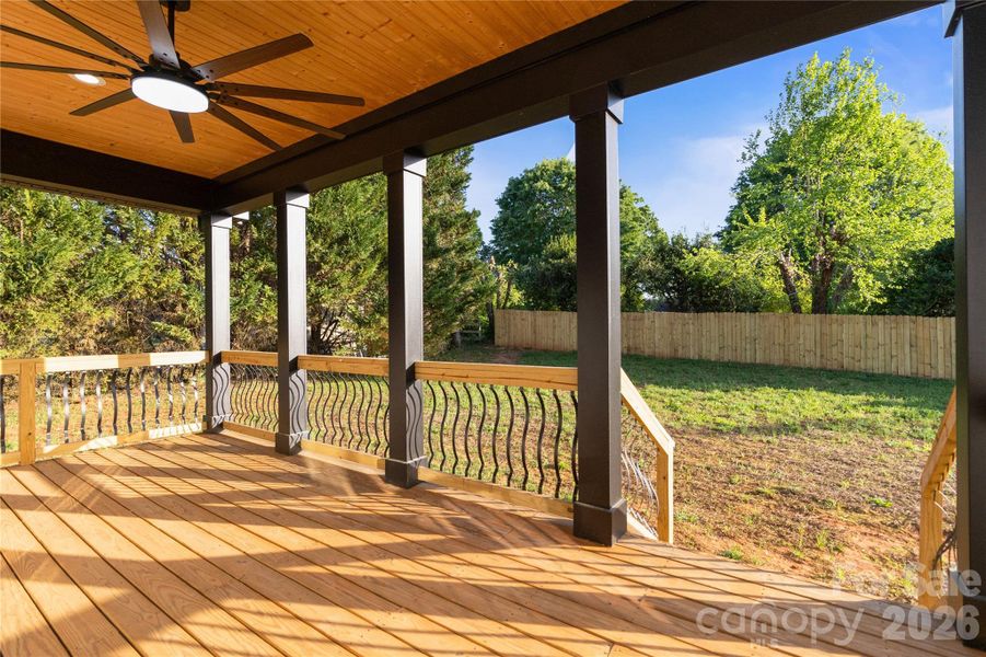 Exterior details and patio area of a home in , Maiden (Image 30).