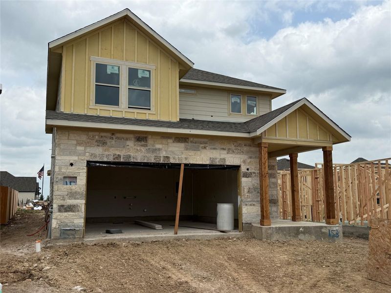 In-progress construction of a new home in Lariat, Liberty Hill, TX (Image 6).