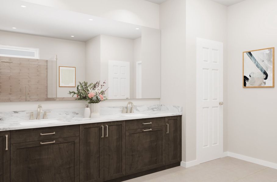 Representative furnished interior of a home built from the Imperial by Beazer Homes in Montana Vista - Summit, Buckeye (Image 8).