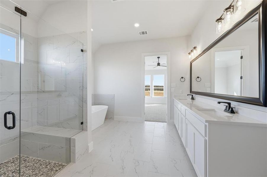 Furnished interior view inside a new home in Coyote Crossing, Godley (Image 18). Furnished interior view inside a new home in Coyote Crossing, Godley (Image 18).