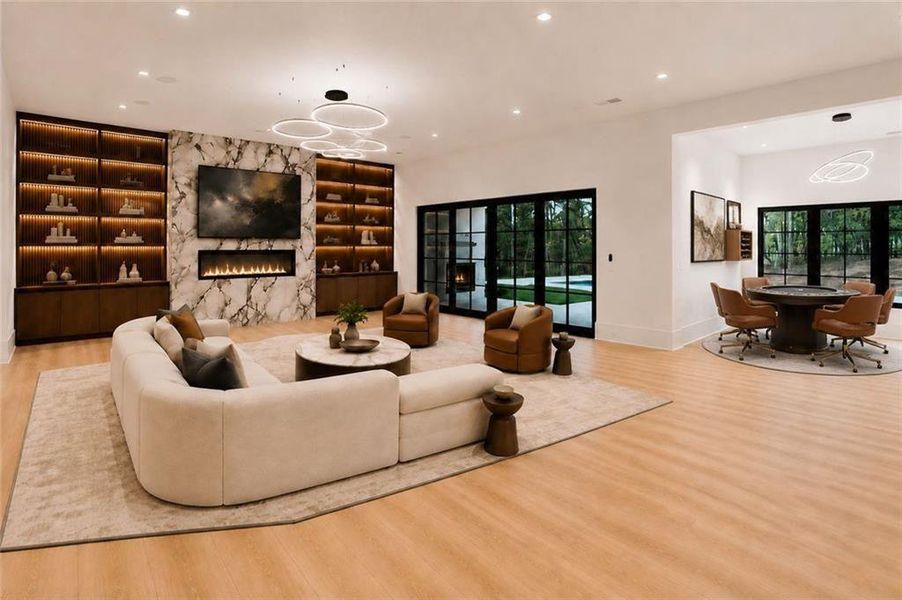 Furnished interior view inside a new home in , Alpharetta (Image 67).