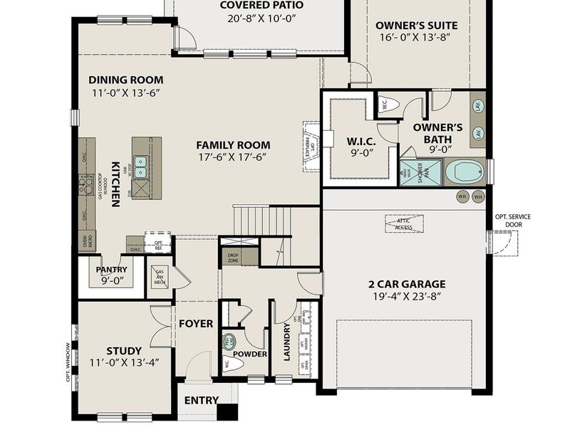 2D floor plan layout of this home in Sierra Vista, Rosharon, TX (Image 2). 2D floor plan layout of this home in Sierra Vista, Rosharon, TX (Image 2).