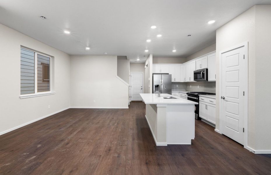 Furnished interior in a model home at Painted Prairie in Aurora (Image 27).