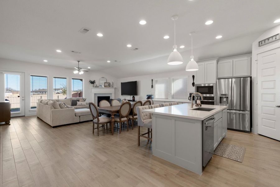 Furnished interior view inside a new home in The Colony, Bastrop (Image 33).