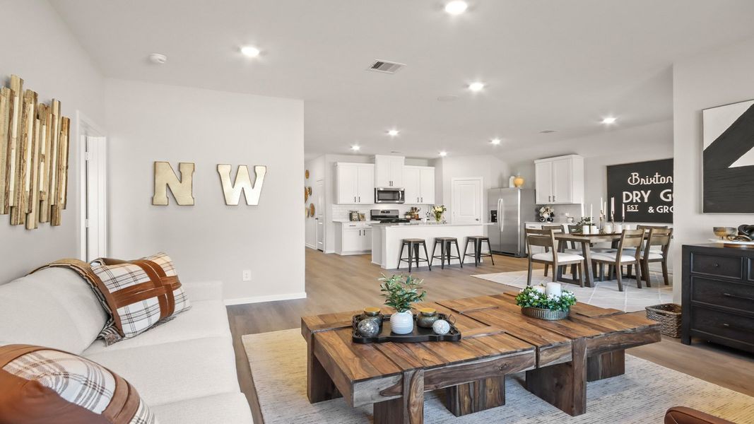 Furnished interior view inside a new home in New Waverly Station, New Waverly (Image 10).