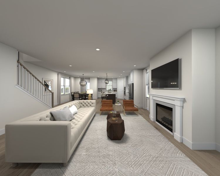 Furnished interior view inside a new home in Poplar Farms, Franklin (Image 5).