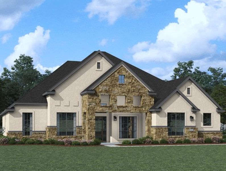 Representative exterior photo of a completed home built from the Savara by Chesmar Homes in Potranco Oaks, San Antonio, TX (Image 4). Representative exterior photo of a completed home built from the Savara by Chesmar Homes in Potranco Oaks, San Antonio, TX (Image 4).