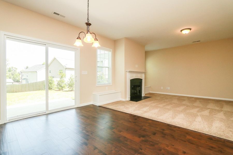 Representative unfurnished interior of a home built from the Stewart by RiverWILD Homes in Harvest Meadows, Zebulon (Image 17). Representative unfurnished interior of a home built from the Stewart by RiverWILD Homes in Harvest Meadows, Zebulon (Image 17).