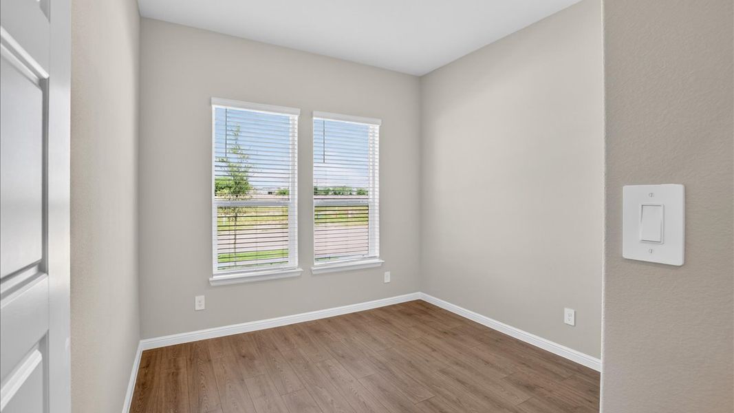Representative unfurnished interior of a home built from the Odessa by D.R. Horton in Lakeview Pointe, Midlothian (Image 27).