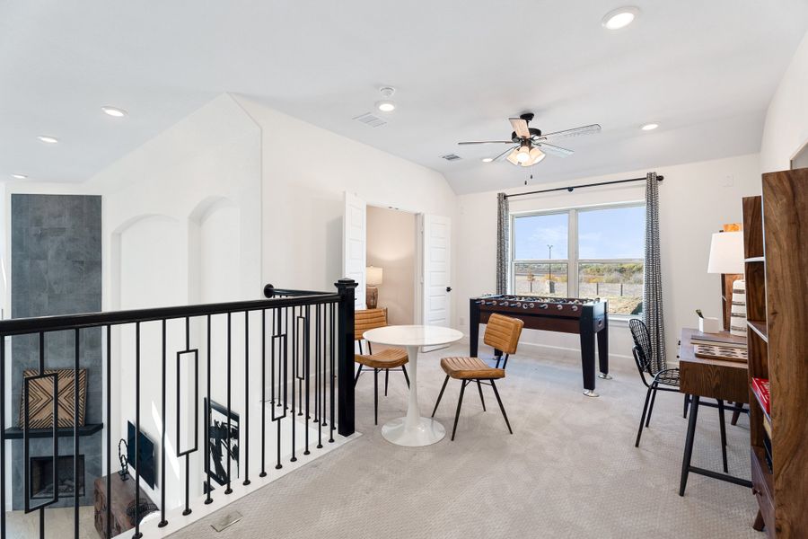 Furnished interior view inside a new home in Whitewing Trails, Princeton (Image 9).