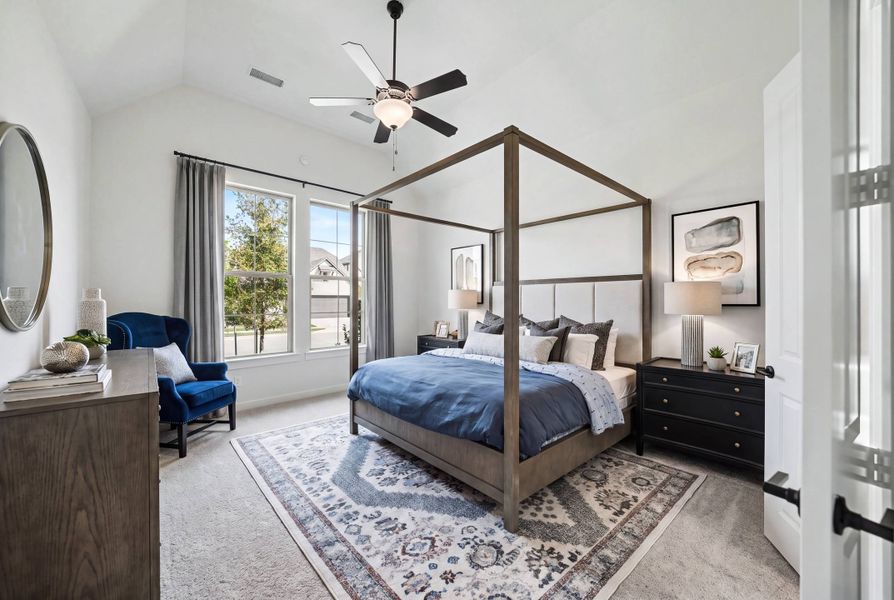 Furnished interior view inside a new home in Light Farms Brenham - 40' Lots, Celina (Image 14).