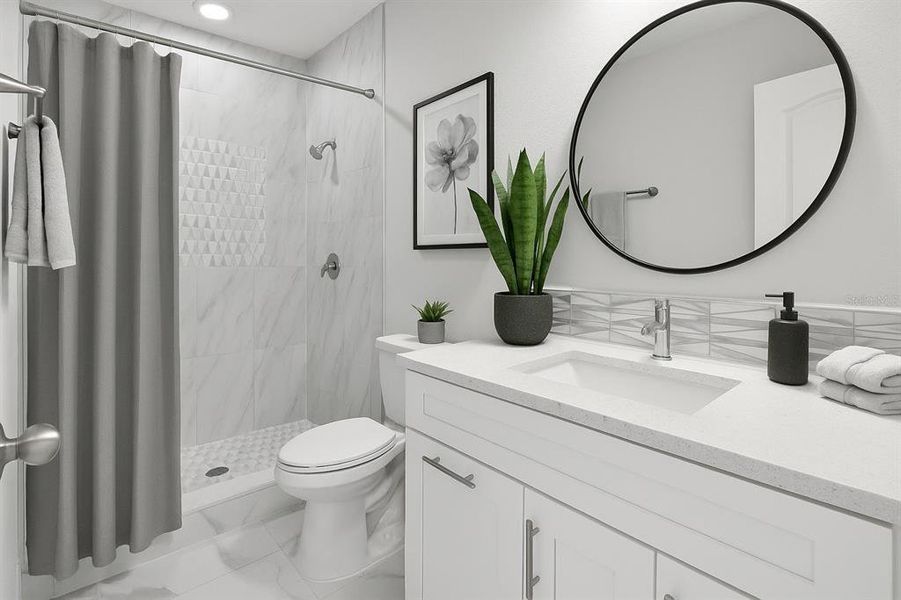 Furnished interior view inside a new home in , Kissimmee (Image 9). Furnished interior view inside a new home in , Kissimmee (Image 9).