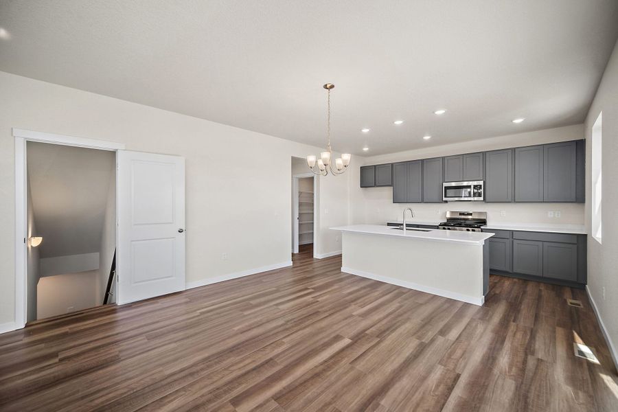 Spacious, unfurnished interior of a new home in Aspen Ranch, Fountain (Image 23). Spacious, unfurnished interior of a new home in Aspen Ranch, Fountain (Image 23).