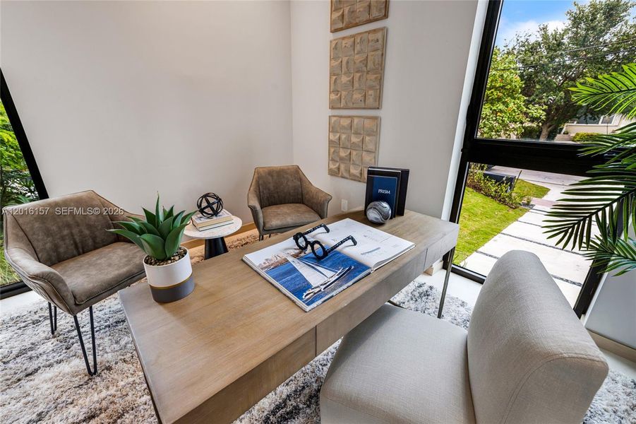 Furnished interior view inside a new home in , Miami Beach (Image 53).