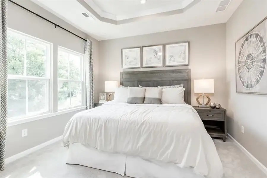 Representative furnished interior of a home built from the Beethoven Front Entry by Ryan Homes in The Towns at Millwood, Charlotte (Image 10).