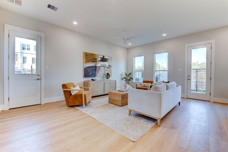 Furnished interior view inside a new home in , Houston (Image 27).